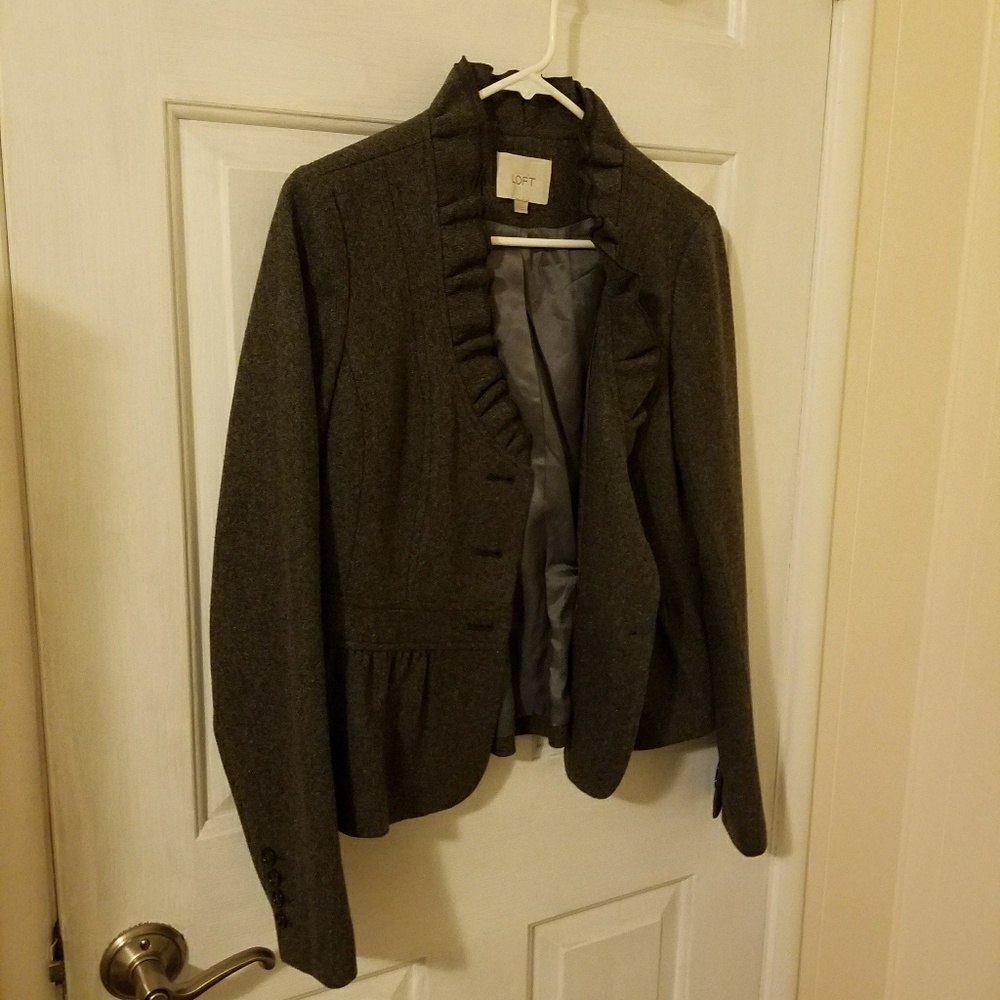 LOFT DARK GREY BLAZER